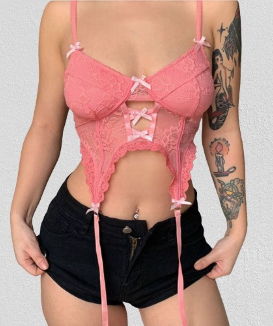 Rose Pink Corset Top Univers Corset