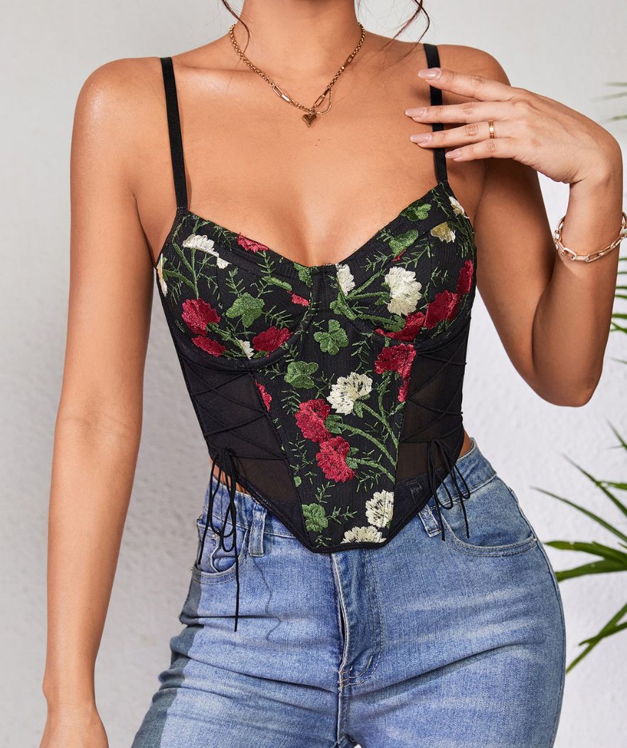 Top Corset Fleuri Univers Corset