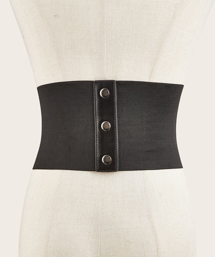 Ceinture Corset Élastique Noire Univers Corset