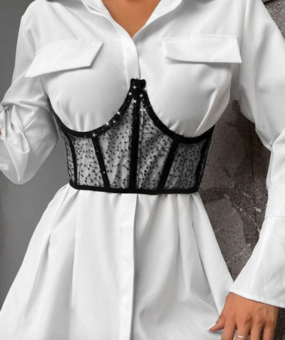 Ceinture Corset Femme Chic KOQAIIZ Ceinture Corset Femme Bustier, Ceinture Corset à Lacets, Ceintures Corset Rétro Large, Pour Pardessus Robe FêTe Jupe Tenue Quotidienne, Avec 1 Collier Choker Corset Lacet Ceinture Corset Femme Chic KOQAIIZ Ceinture Corset Femme Bustier, Ceinture Corset à Lacets, Ceintures Corset Rétro Large, Pour Pardessus Robe FêTe Jupe Tenue Quotidienne, Avec 1 Collier Choker Corset Lacet