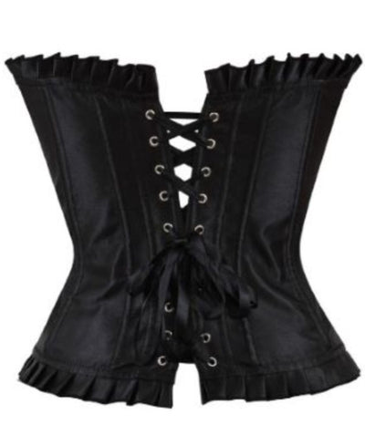 Corset Noir Strass - Univers Corset