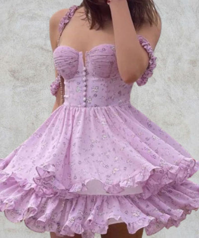 Robe Corset à Tulle Violette - Univers-corset